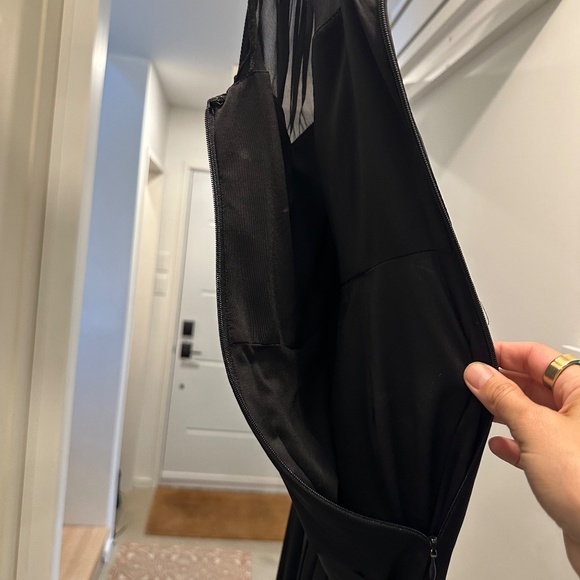 Coast UK Size 8 formal black dress with high low skirt and empress style robe - Picture 6 of 8